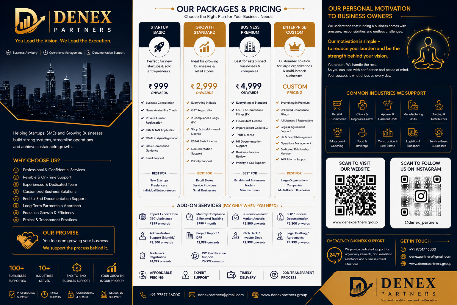 DENEX Tariff Preview